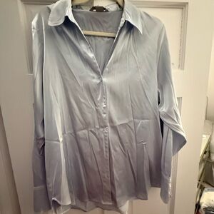 H&M Sky Blue Casual Shirt